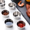 Leegg Dipping Bowls 8 Pieces Stainless Steel Snack Bowls Round