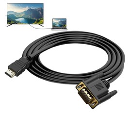 HD to VGA Cord - HD Display Port to VGA Adapter - Anti-Interference Computer Accessories for PC Projector TV Monitor Desktop