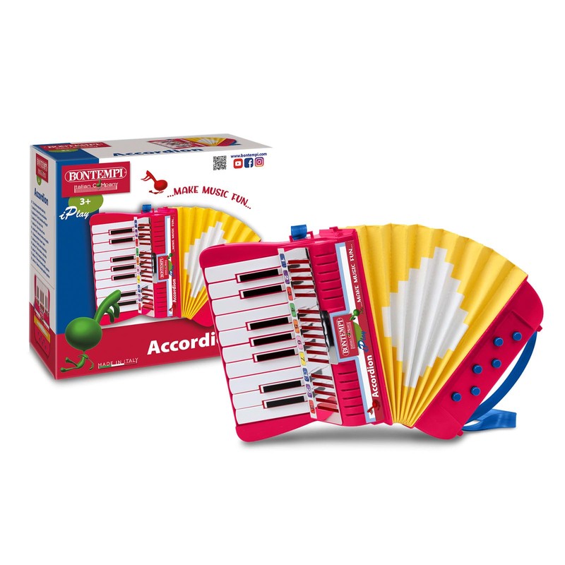 Bontempi 33 1780 Akkordeon mit 17 Tasten (C-E) und Halbtönen.