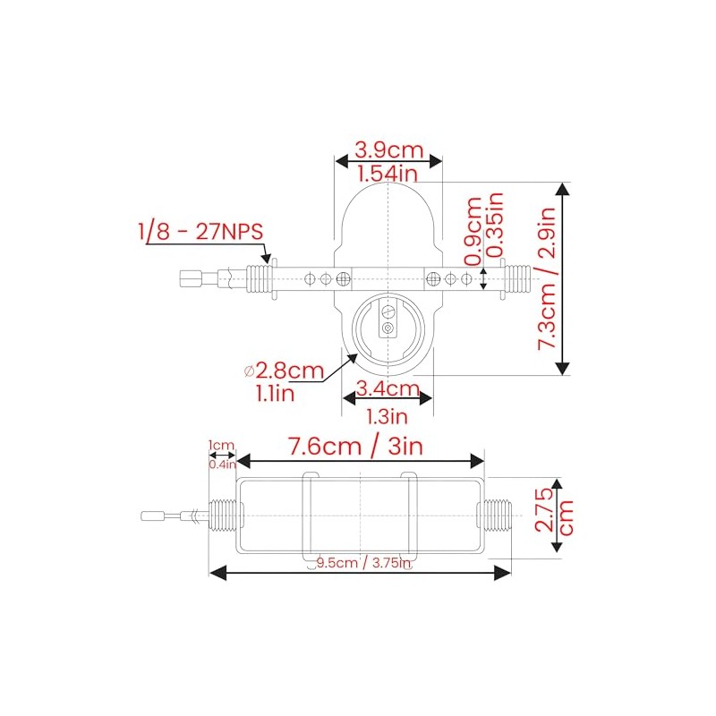Double Edison Base Socket Cluster 2-Socket Dual E26 Lamp Holder