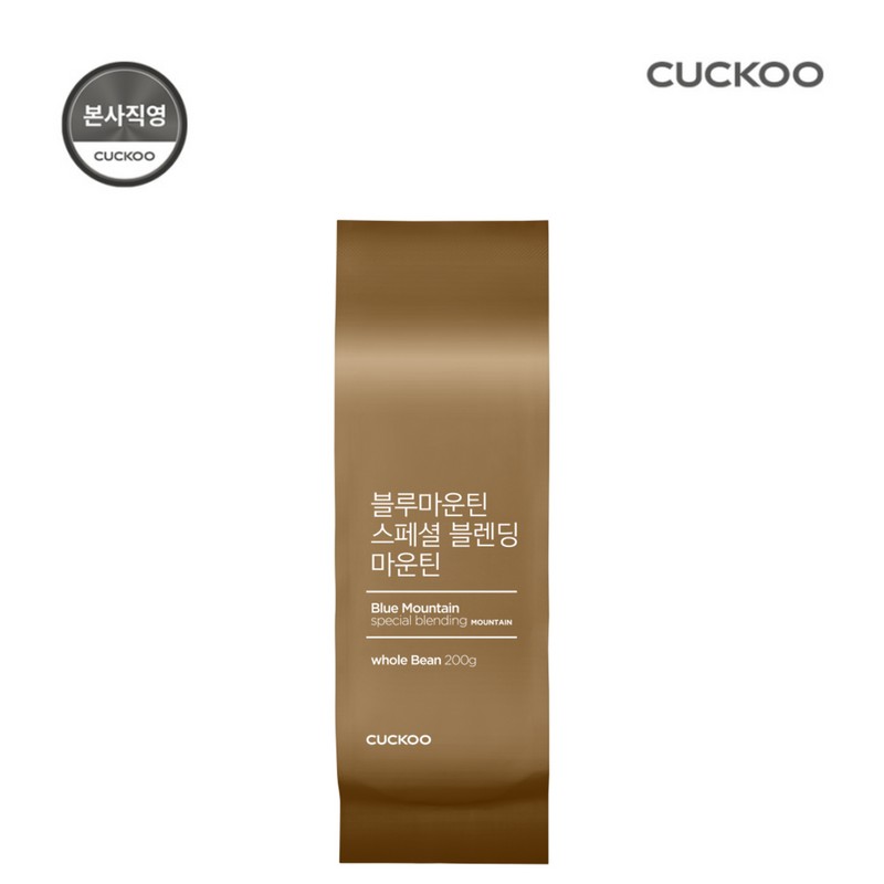 Cuckoo Electronics 커피 원두홀빈 파푸아뉴기니 올가닉 블루마운틴 200g Coffee Whole