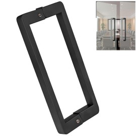 Cokritsm Shower Door Handle 200 mm Hole to Hole Glass Door Handle, Shower Door Knob Round Handle, Black Shower Door Handle, Stainless Steel Handle for Shower Door, Glass Doors, Sliding Door