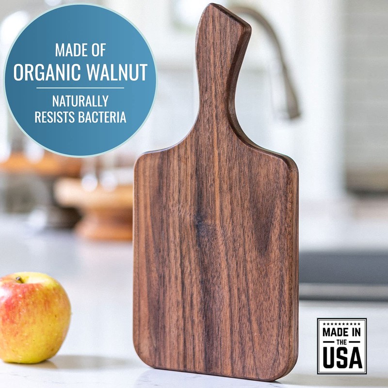 Brazos Home Dark Walnut Wood Cutting Board for Kitchen, 2