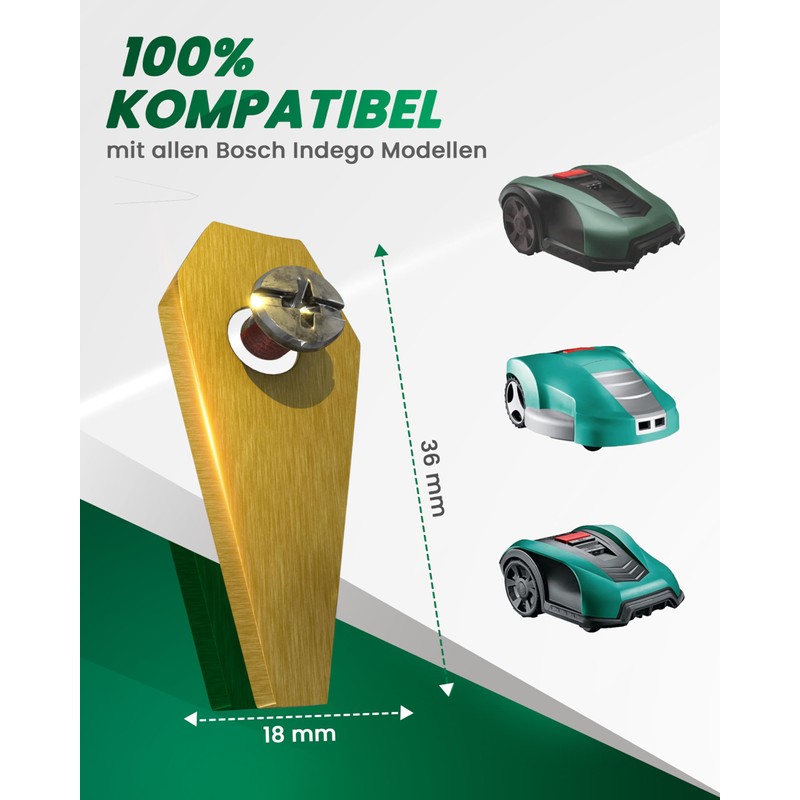 Robotic Lawnmower Blade Compatible with Worx, Landxcape, Einhell Lawn Robots