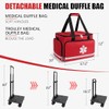 Medical Bag Rolling Roller Bag Trolley Duffel Nurses EMT CNA