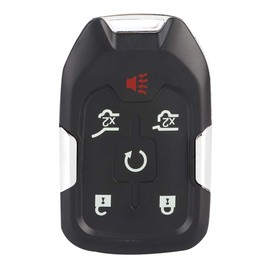 Estuche para Llavero, 6 Botones Smart Car Remote Flip Funda para Llavero ABS Cubierta de Shell Se Adapta a Suburban Tahoe Yukon XL 13580802