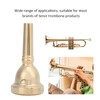 Nunafey Tenor Horn Mouthpiece 1/2" Horn Mouthpiece for Trombone Golden