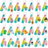 28 Pop Fidget Toy with Cartoon Keyring Party Bag Children's