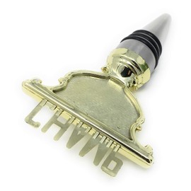 Champ Wine Bottle Stopper - Handmade with Stainless Steel Base and Repurposed Trophy Top