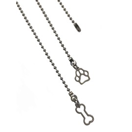 Dog Bone and Paw Print Fan Light Pull Chain Extender Ornament Set
