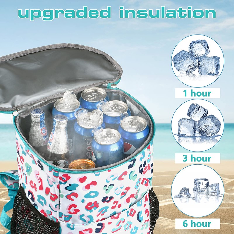 Wolka Cooler Backpack 30 Cans,Portable Backpack Coolers Insulated Leak Proof,Waterproof