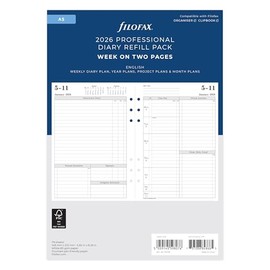 Filofax A5 week to view English 2026 diary 26-TM7051