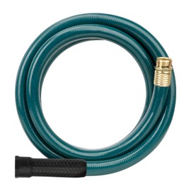 Worth Garden 3/4 in. x 10ft Garden Hose - Durable PVC Non Kinking Heavy Duty Water Hose with Brass Hose Fittings - 12 Years Warranty