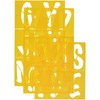 Darice 121728 Upper Case Alphabet Stencils for Posters, 3.5-Inch