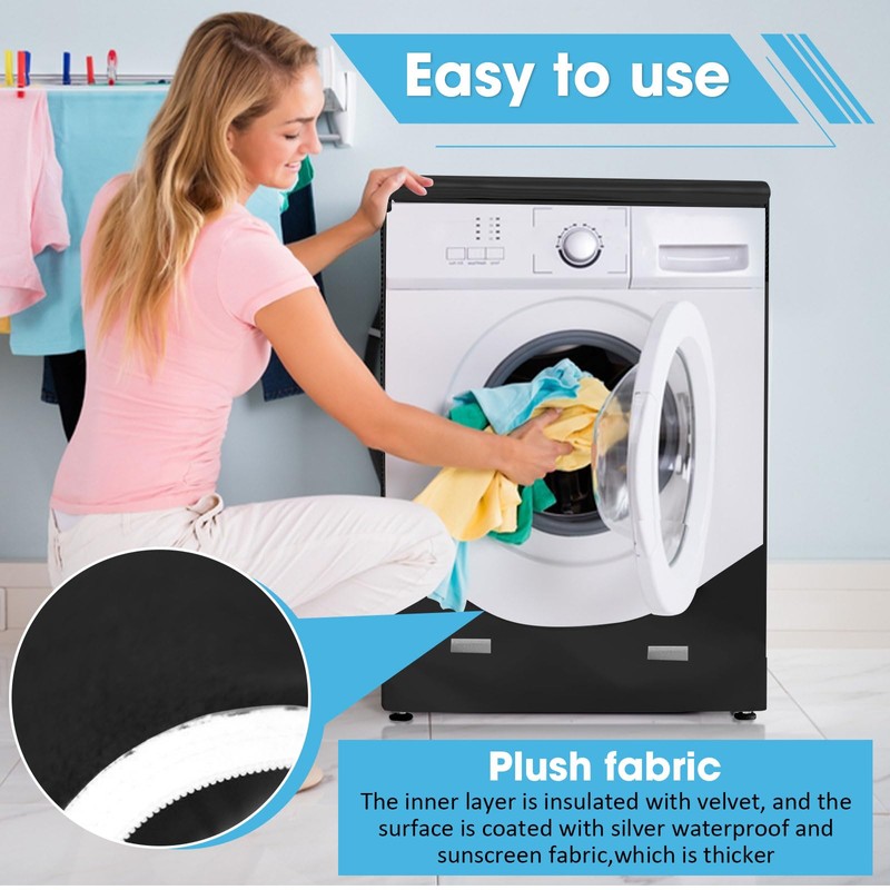 Ericlin 2-Pack Washer and Dryer Covers: Waterproof and Dustproof. Features