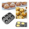 Total Supplier Molde Metálico Antiadherente Para Hornear 6 Cupcakes