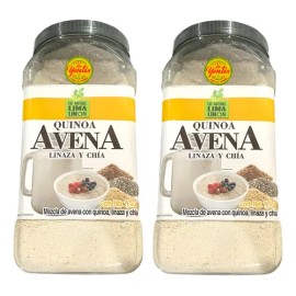 2 Avena Natural Lima Limon De Quinoa, Linaza Y Chia 1.7k C/u