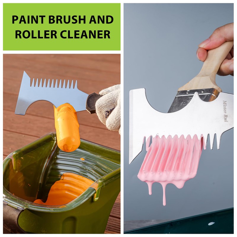 Mister Rui 13-Pieces Handheld Paint Bucket Roller Kit
