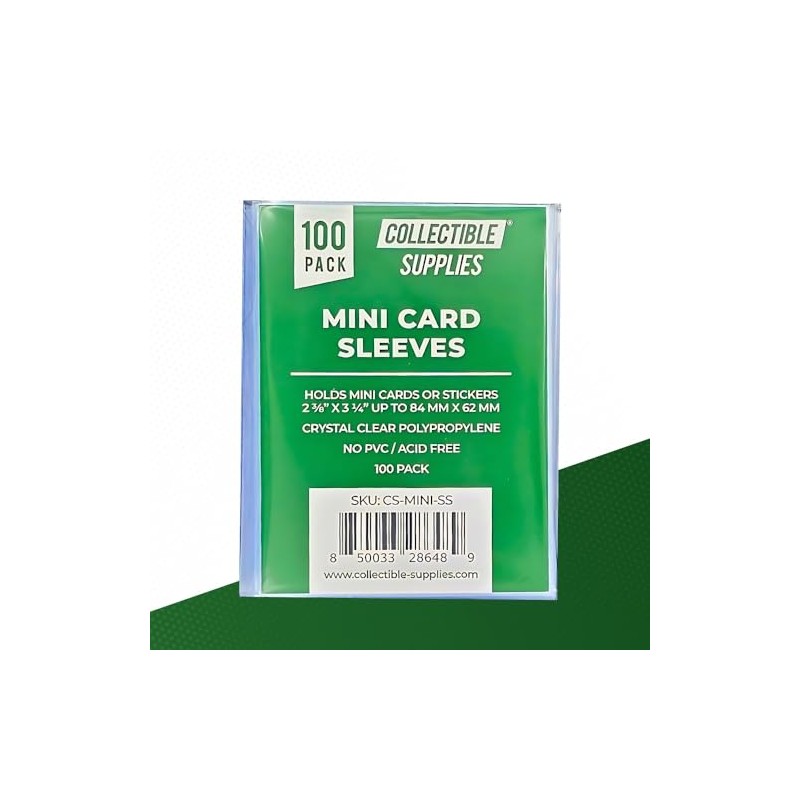 Fundas suaves para tarjetas mini o calcomanías de 2 3/8
