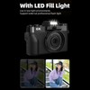 Dpofirs 6K Digital Camera for Photography, Vintage 75MP Vlogging Camera