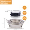Ultra-flat, Recessed LED Spotlight, Great Design, Warm White, Cool White,
