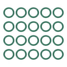 PATIKIL Fluor-Kautschuk O-Ring 10mm Außendurchmesser 7mm Innendurchmesser 1,5mm Breite, 20 Stück Metrische FKM Dichtungsdichtung Ersatz für Dichtung Sanitärventile, Grün