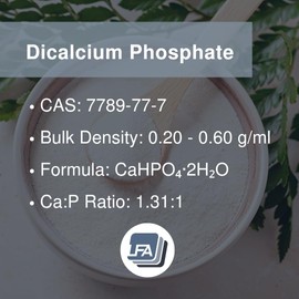 Dicalcium Phosphate Dihydrate DCPD Powder - 1 kg (2.2 lb) - Tablet & Capsule Flowing Agent - Food Anti-Caking Agent & Supplement Filler