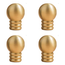 BWRMHME 4PCS Solid Brass Round Ball Knob 20MM Diameter Cabinet Knob Gold Modern Handles Knobs (Gold)