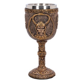 Nemesis Now D4718P9 Loki Goblet 17cm, Resin w. Stainless Steel