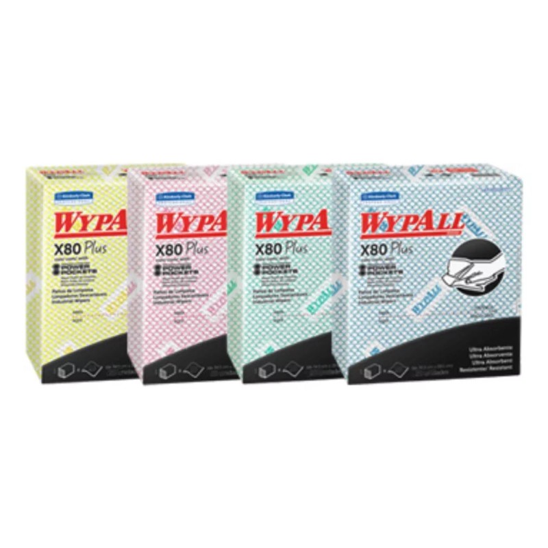 Wypall X80 Plus Paño De Limpieza Con 40 Piezas Reutilizable