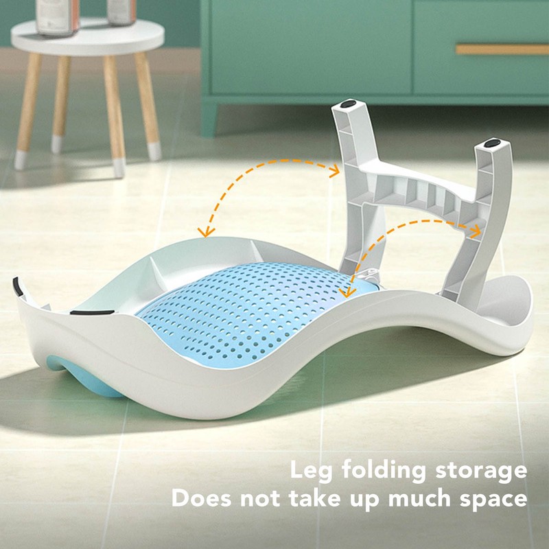 Foldable Soft TPE Baby Bath Support Safe PP Ergonomic Round
