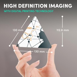 1 x Triangle Coaster - Serotonin Hormone Joy Cork Backed MDF Glossy Tea Coffee Accessory #60899