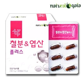 철분 엽산 임산부 수유부 청소년 철분제 60캡슐 2개월 Iron Folic Acid Supplement for Pregnant and Breastfeeding Women and Adolescents 60 Capsules 2 Months
