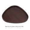 Wood Serving Tray Sturdy Bamboo Simple Elegant Triangular Multifunction Wooden