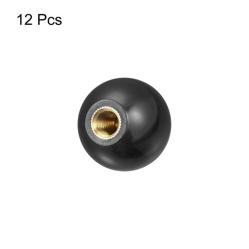 sourcing map 12Pcs Threaded Ball Knobs, M10 Female Thread Thermoset