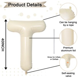 Cream Letter Balloons T