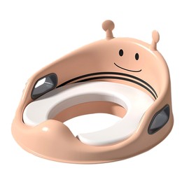 Kids Bee Toilet Seat Cute Cartoon Prevent Slipping Ergonomic Baby Potty Seat for Babies 1‑8 Years Old Pink [PVC Cushion]