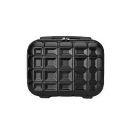 Kono Travel Cosmetic Bag Luggage Cosmetic Cases ABS Hard Shell Vanity Case 13 inch Cosmetic Organizer (Black, 13")