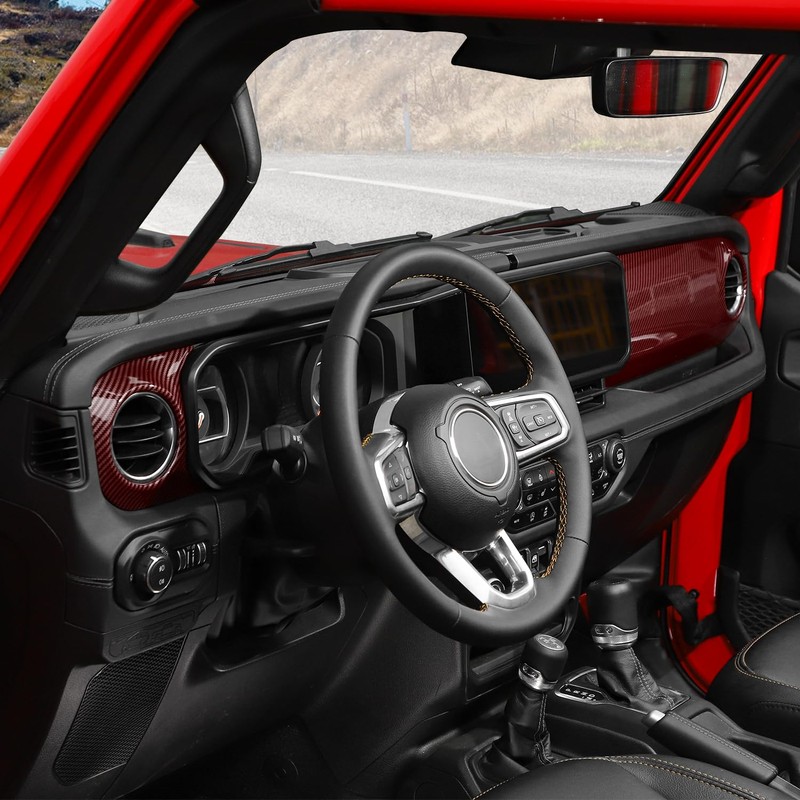 RT-TCZ Center Console Trim Cover Dashboard Control Panel Cover Decorative