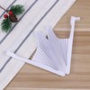 Toddmomy 48 Pcs Blank Fans Paper Folding Fans Handheld White