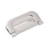sourcing map Finger Flush Pull Handle 74x34x5mm Rectangle for Drawer