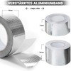 PROFIVENT.DE PROFIVENT.DE VERST?RKTES ALUMINIUMBAND Hitzebest?ndiges Wasserdichtes Alu Klebeband zum Reparieren