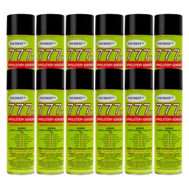 12 Cans of Polymat 777 12oz Aerosol Spray Glue Adhesive for Upholstery, Foam, Speaker Box Carpet, Car Auto Liner and Fabric Adhesive