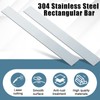 2 Pcs 304 Stainless Steel Flat Bar, 1/8" Thickness, 2"