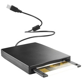 Xystec Floppy Drive: External USB Floppy Drive, Slimline, PC (also Windows 11) & Mac (USB Floppy Drive, External, Floppy)