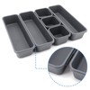 JJoexyfit 8 Pack Desk Drawer Organisers, Interlocking Drawer Dividers with
