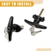 Partuto 1 Set Universal Truck Cap Lock Cap T-Handles w
