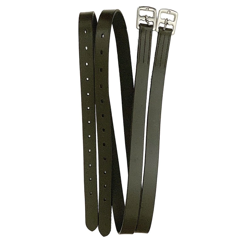Majestic Ally Genuine Leather English Stirrup Leathers (Pack of 2)