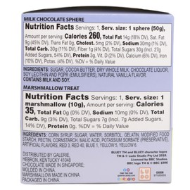 Christmas Bluey Hot Chocolate Balls, Jumbo Cartoon Marshmallow Inside, Holiday Drink Melts, Stocking Stuffer Gifts, 2.12 Ounces Each (Pack of 8)