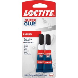 Loctite Super Glue 2-Pack Clear Instant Bond for Repairs